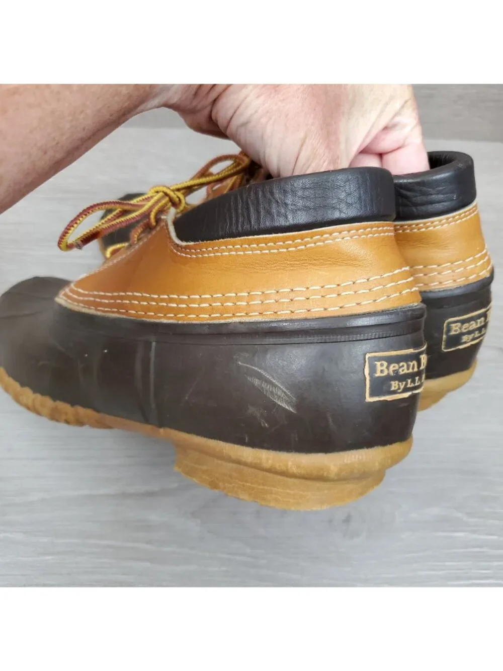 L. L. Bean vintage men's leather low bean boots